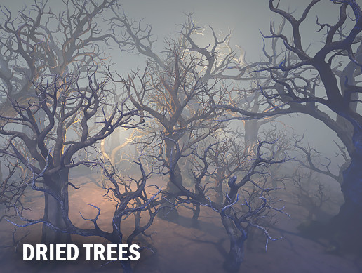 Dried trees