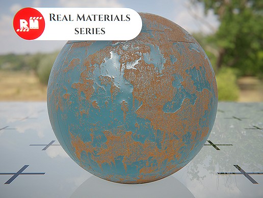 Metal Painted Rusted