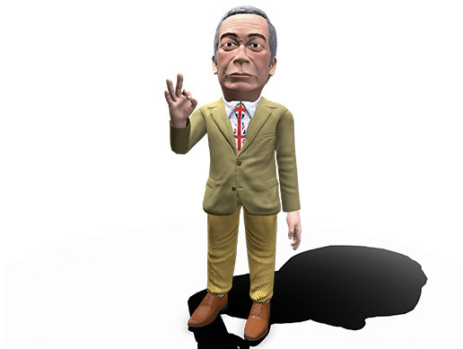 Nigel Farage caricature