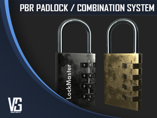 Padlock Puzzle System - PBR