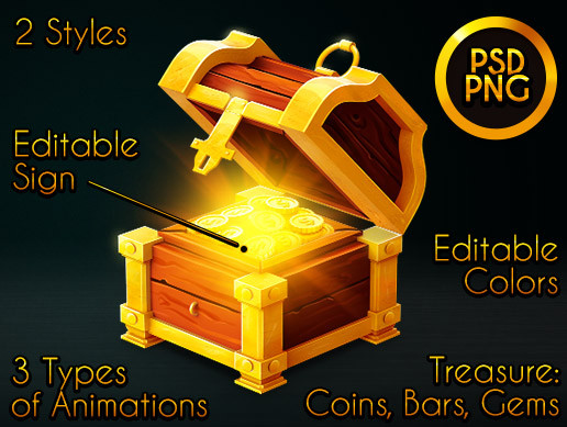 Big Treasure Chests Animation