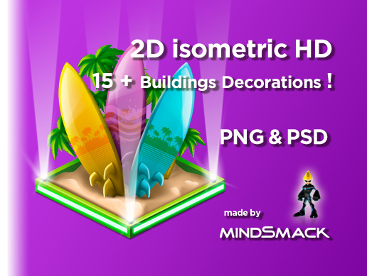 2D Isometric Decorations HD