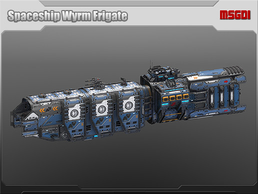 Spaceship Wyrm Frigate