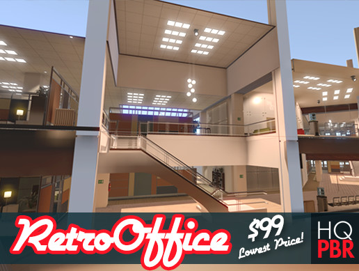 HQ PBR Retro Office Environment