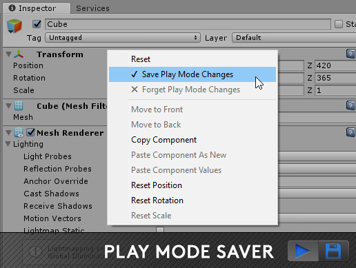 Play Mode Saver