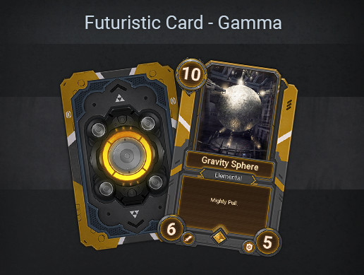 Futuristic Card Template - Gamma