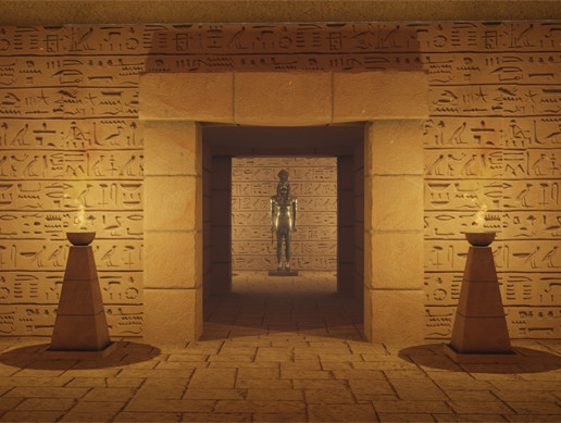 Egyptian Tombs with Pyramid