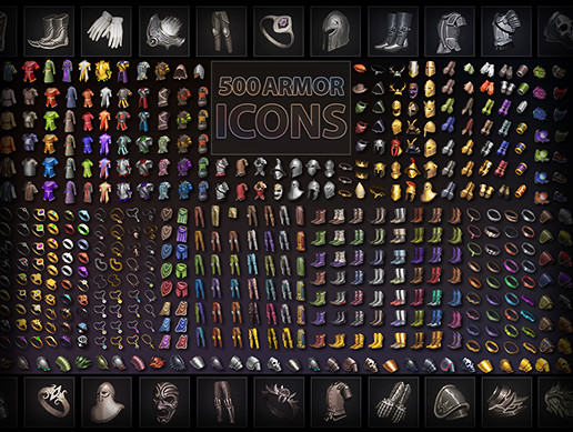 500 Armor Icons