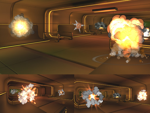 3D Cartoon Explosions Pack Vol 1