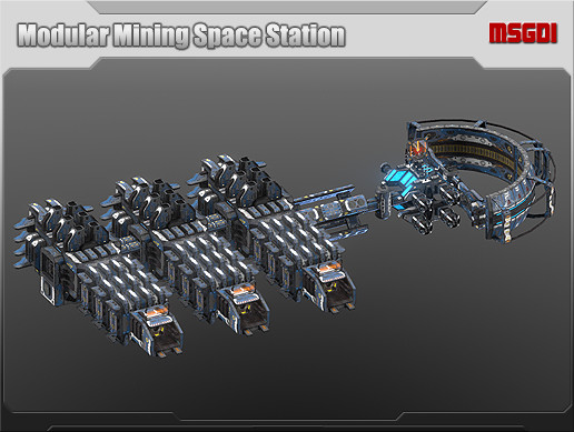 Modular Mining Space Station