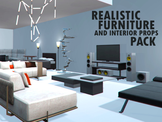 Realistic Furniture And Interior Props Pack