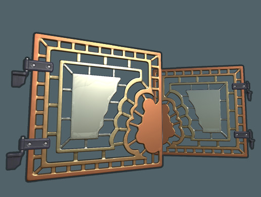 Fancy Gate or Grate with Hinges