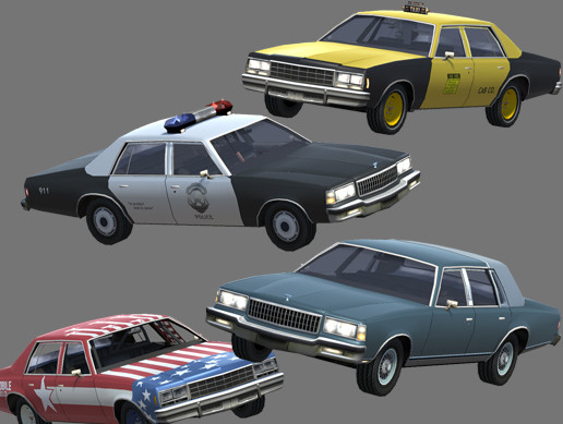 UAA - City Vehicles - Belroy Sedan + Liberty Sedan + Taxis