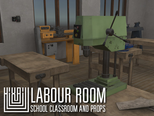 labour room - school classroom and props
