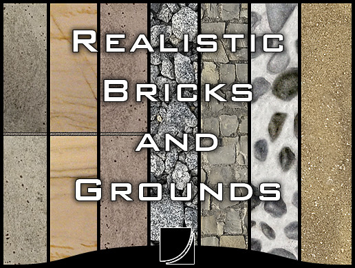QS Materials Stone - Pack Brick And Ground vol.1