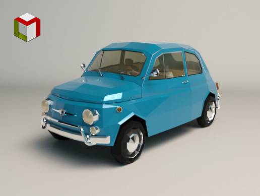 Low Poly City Car 05