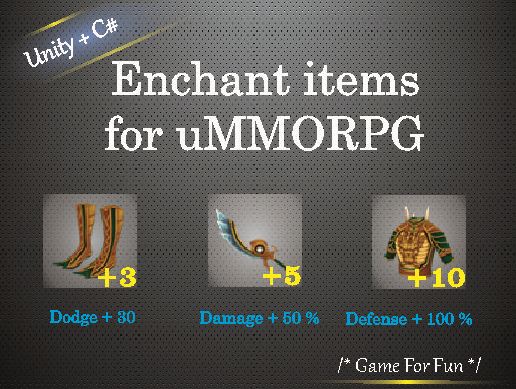 Enchant items for uMMORPG