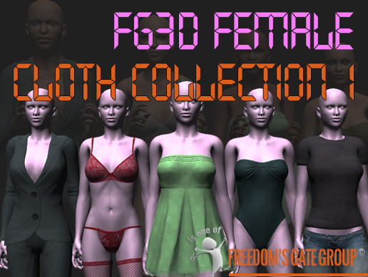 FG3D Female Cloth Collection 1