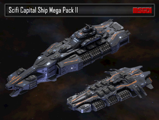 Scifi Capital Ship Mega Pack II