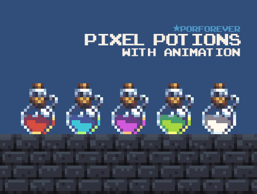 Pixel Potions (with Animation)