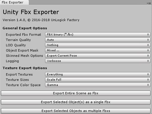 Unity Fbx Exporter