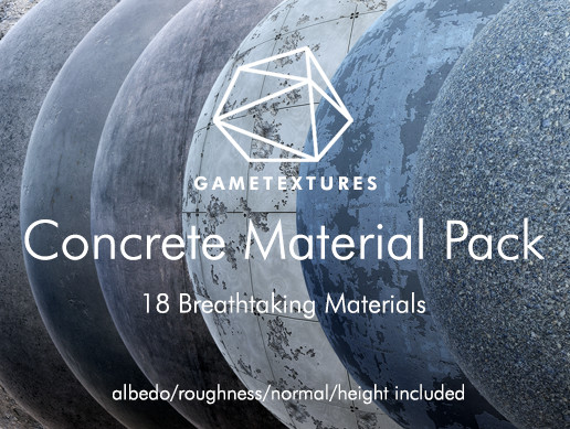 Concrete Material Pack by GameTextures