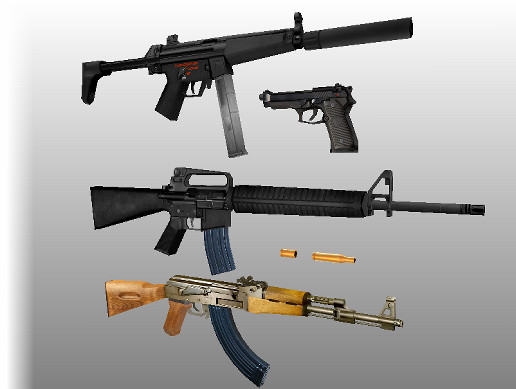 Realistic LowPoly Guns