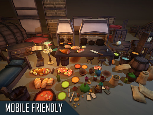 Medieval Cartoon Furniture Pack