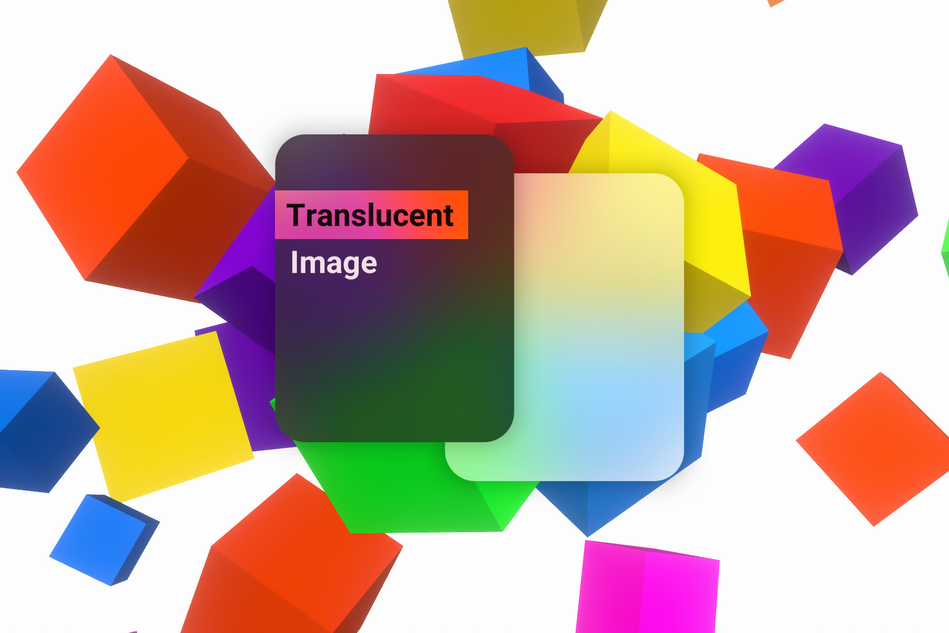 Translucent Image - Fast Blurred Background UI