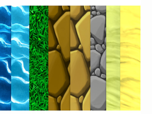 Five Seamless Tileable Ground Textures