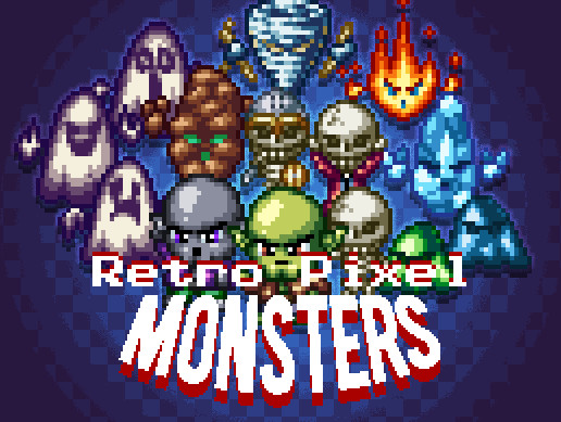 Retro Pixel Monsters