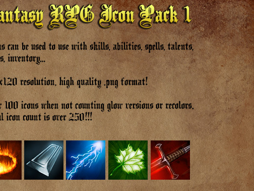 Fantasy RPG Icon Pack 1