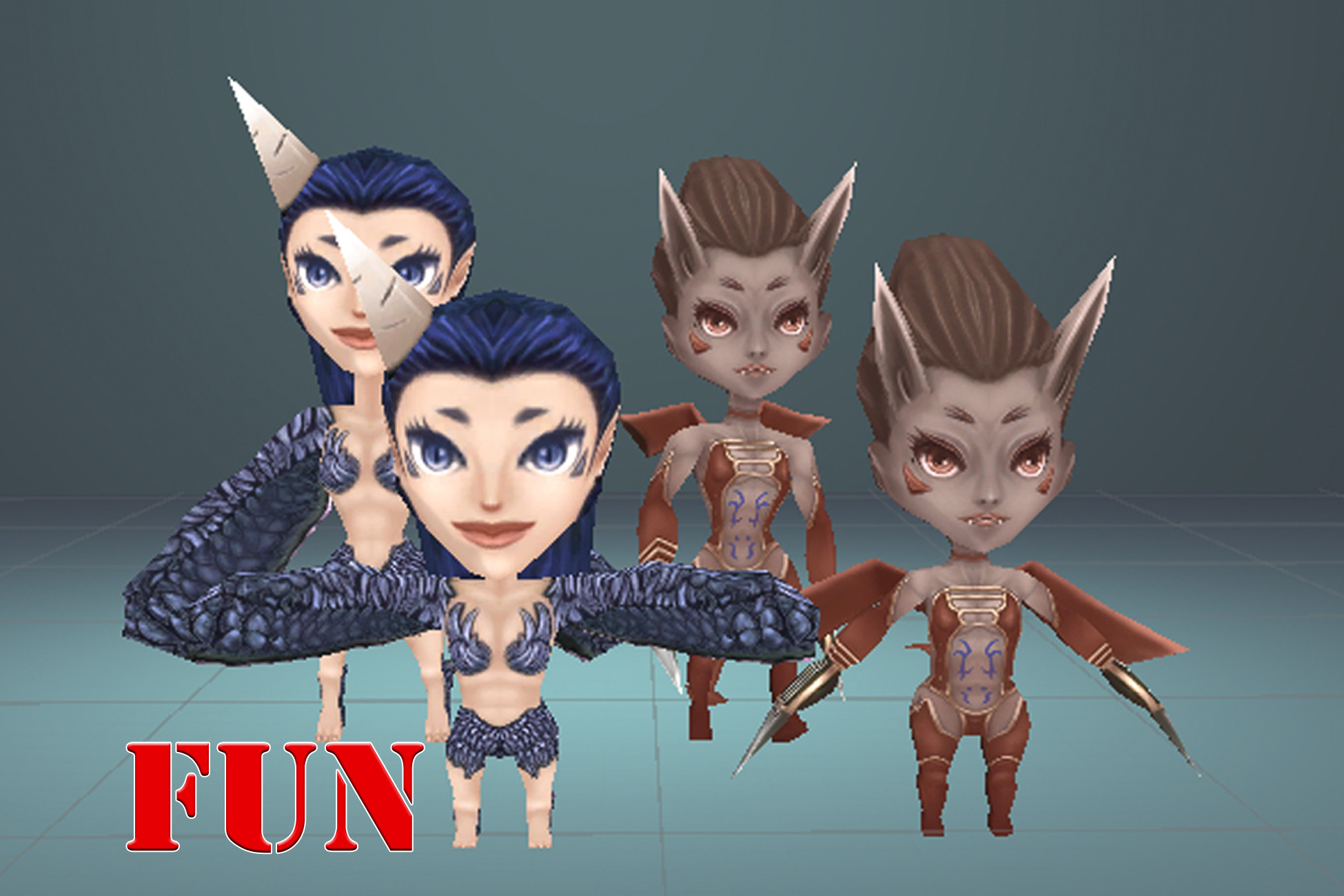 S2 Micro Lowpoly Succubus- Harpy