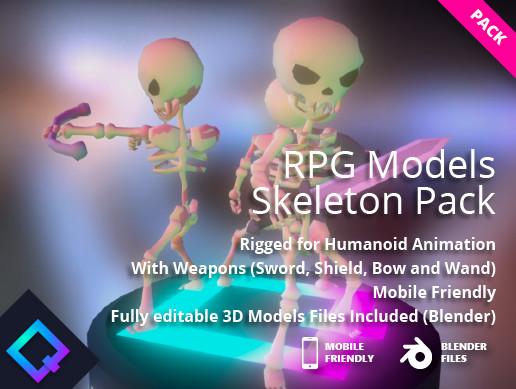 RPG Models - Skeleton Pack