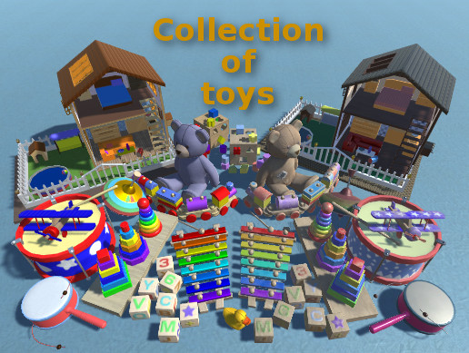 3D Collection of toys