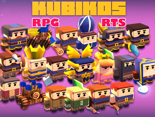 KUBIKOS - RPG / RTS 20 Animated Cube Mini Units