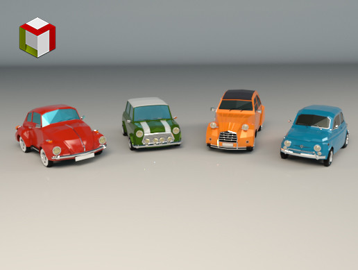 Low Poly City Car Pack