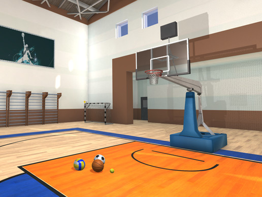 Universal sport hall - basketball, football, volleyball, tennis