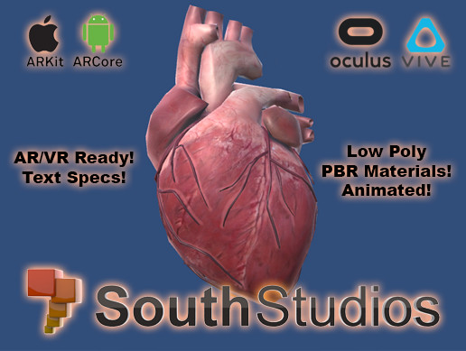 Animated Heart AR VR