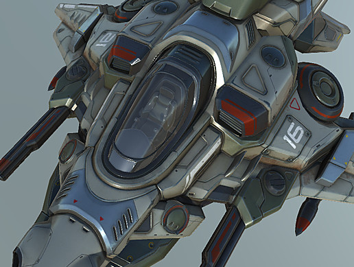 Interceptor Fighter Spaceship