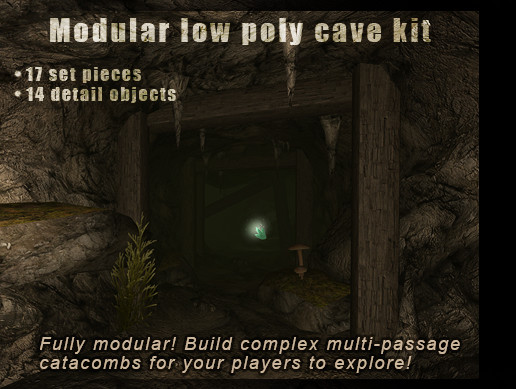 Low Poly HD Caves Kit