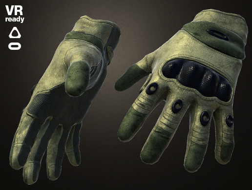 Military Gloves for VR