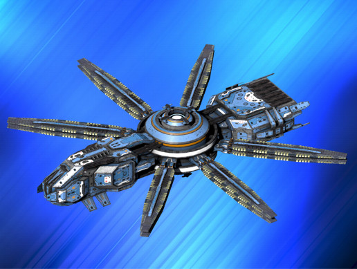 Scifi Shield Ship Bullwark