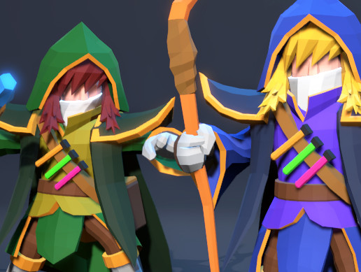 Battle Wizard Poly Art