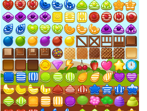 2D Candy Cookie