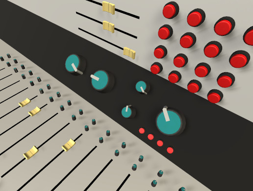 3D Interactive Knobs, Sliders and Buttons