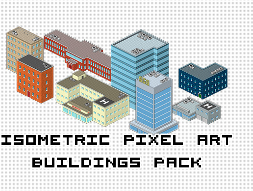 Isometric Pixel Art Buildings Pack