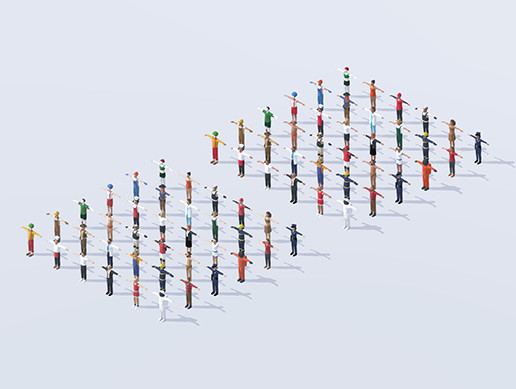 Low Poly Animated People