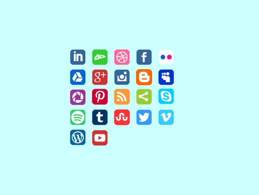 Animated Social Media Icons
