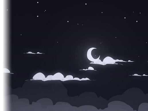 Cartoon Skybox - Night